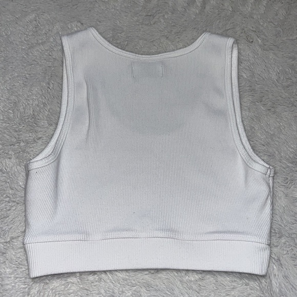 Thirty years white ribbed tank - Picture 7 of 7